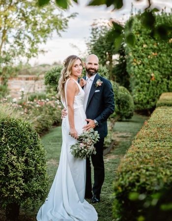 A couple during a symbolic wedding in Venice captured at the charming Locanda Cipriani on Torcello Island.