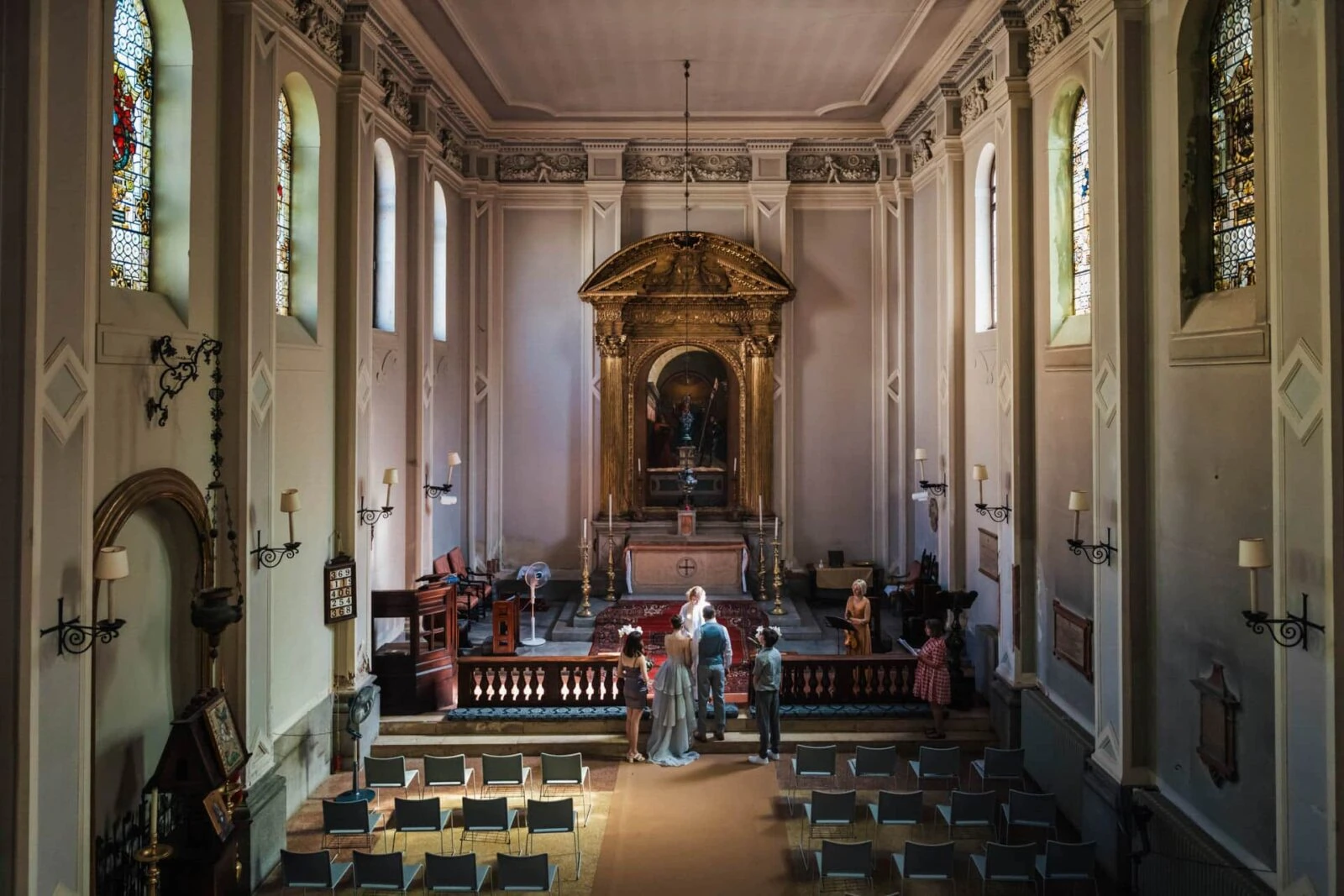 Saint George’s Anglican Church, a Venice iconic location for wedding with English heritage and neoclassical elegance.