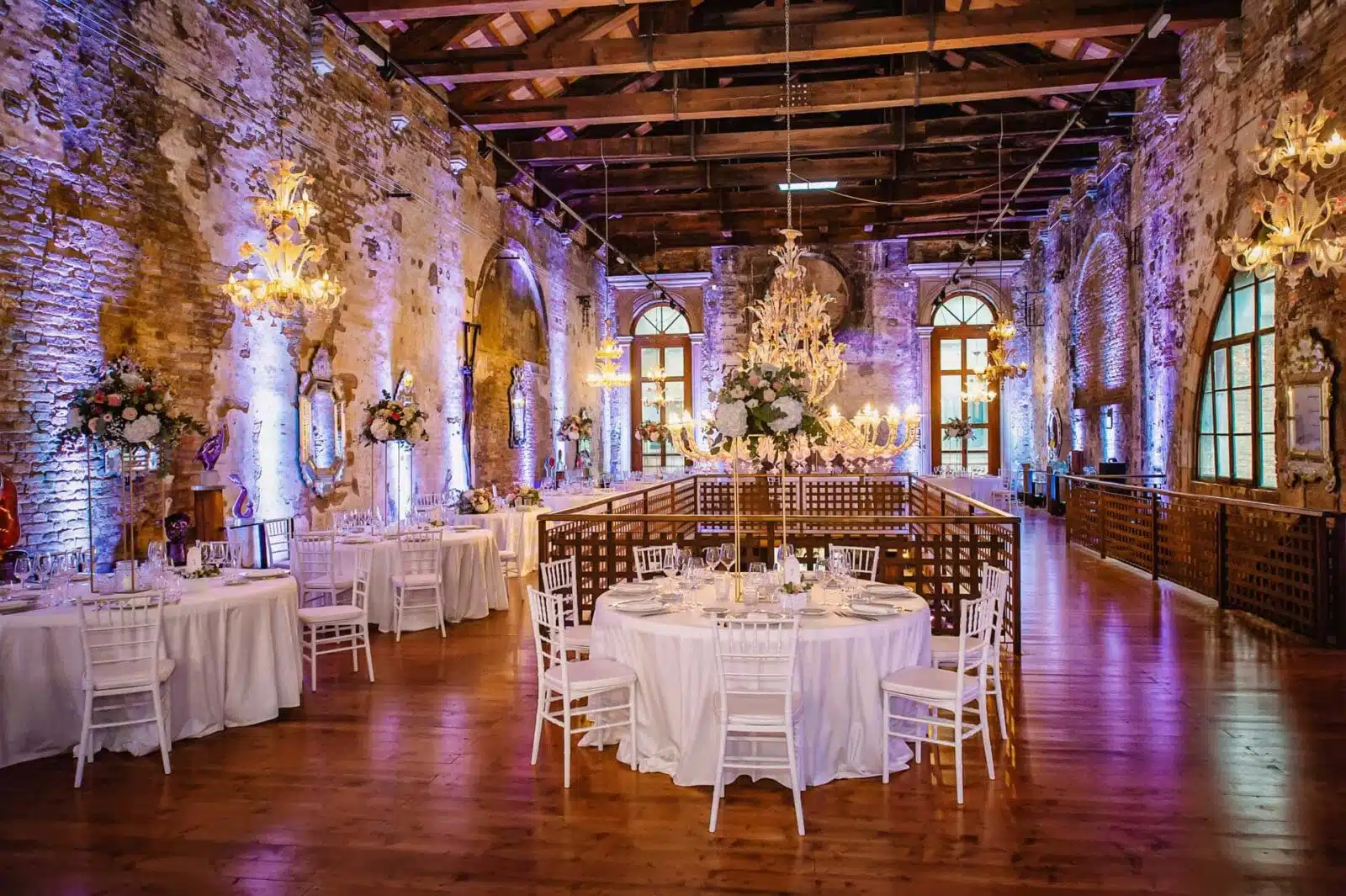 Murano Glass Cathedral, a Venice iconic location for wedding with historic and artistic glass-blown interiors.