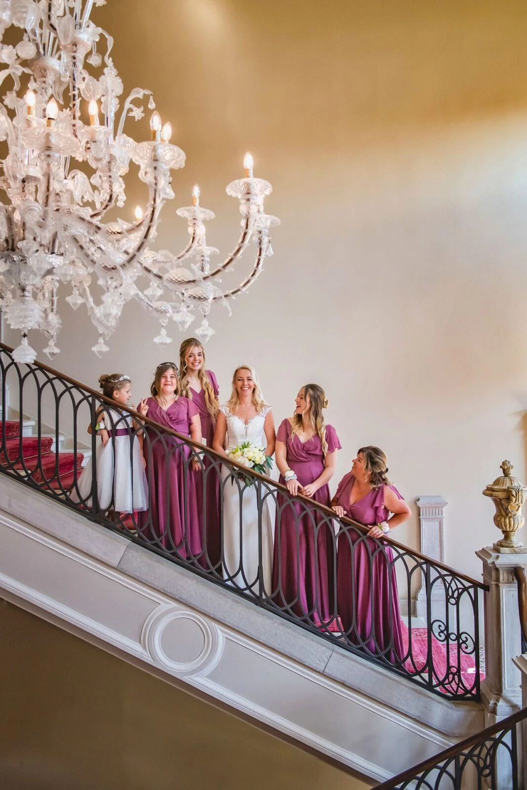 Elegant wedding at the luxurious Kempinski Hotel in Venice.