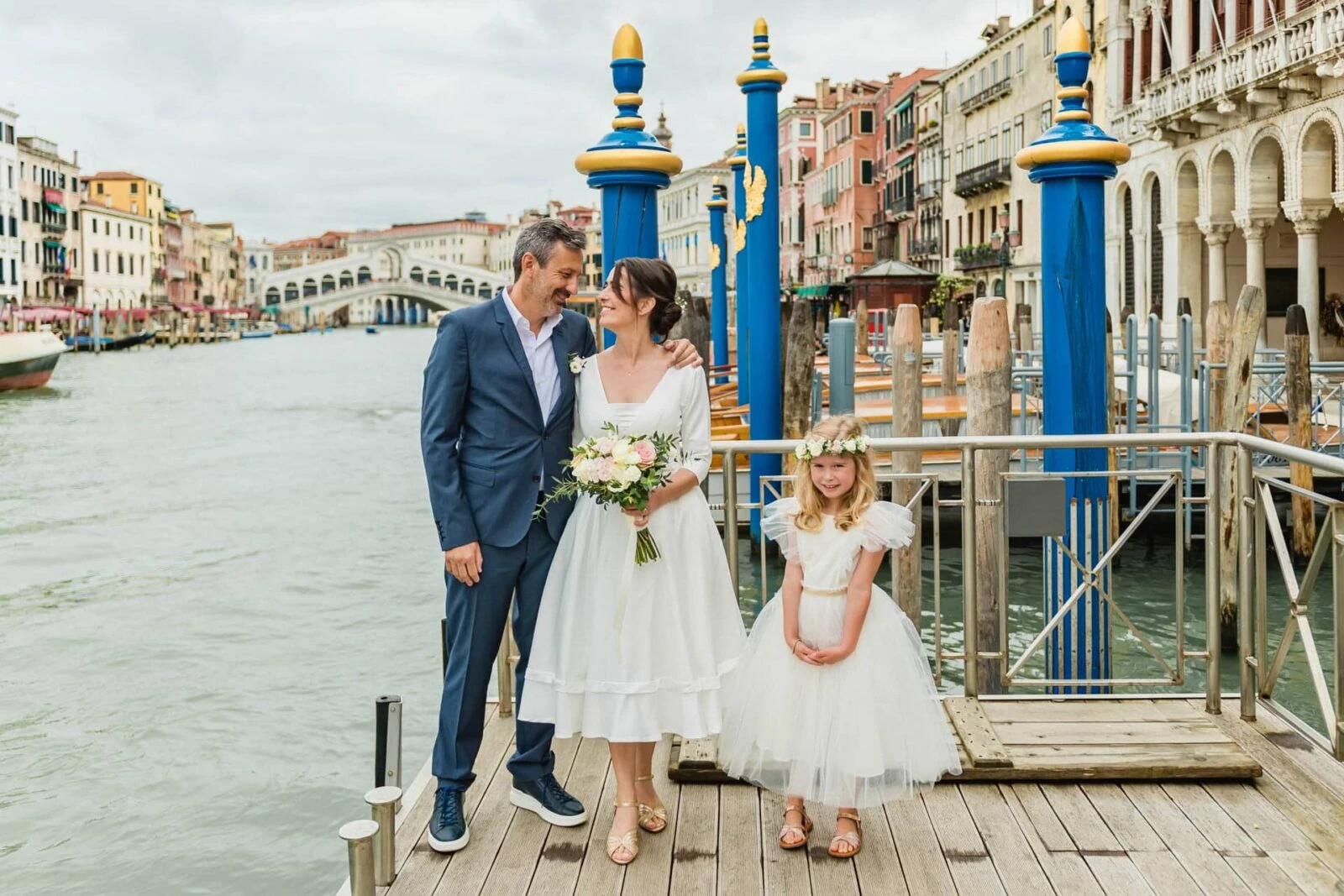 Civil wedding ceremony at Palazzo Cavalli in Venice.