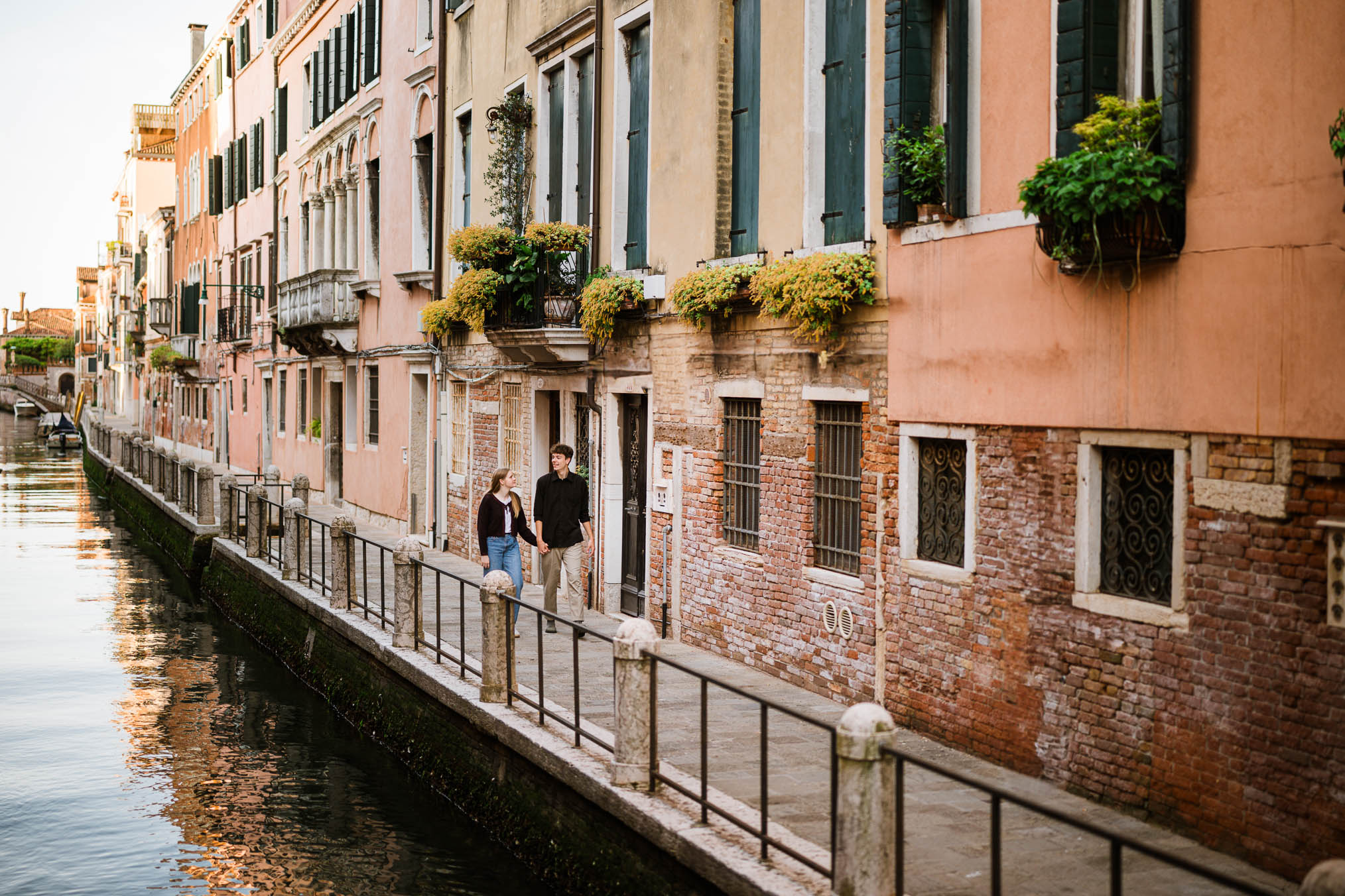 Venice surprise proposal on a hidden bridge in Dorsoduro