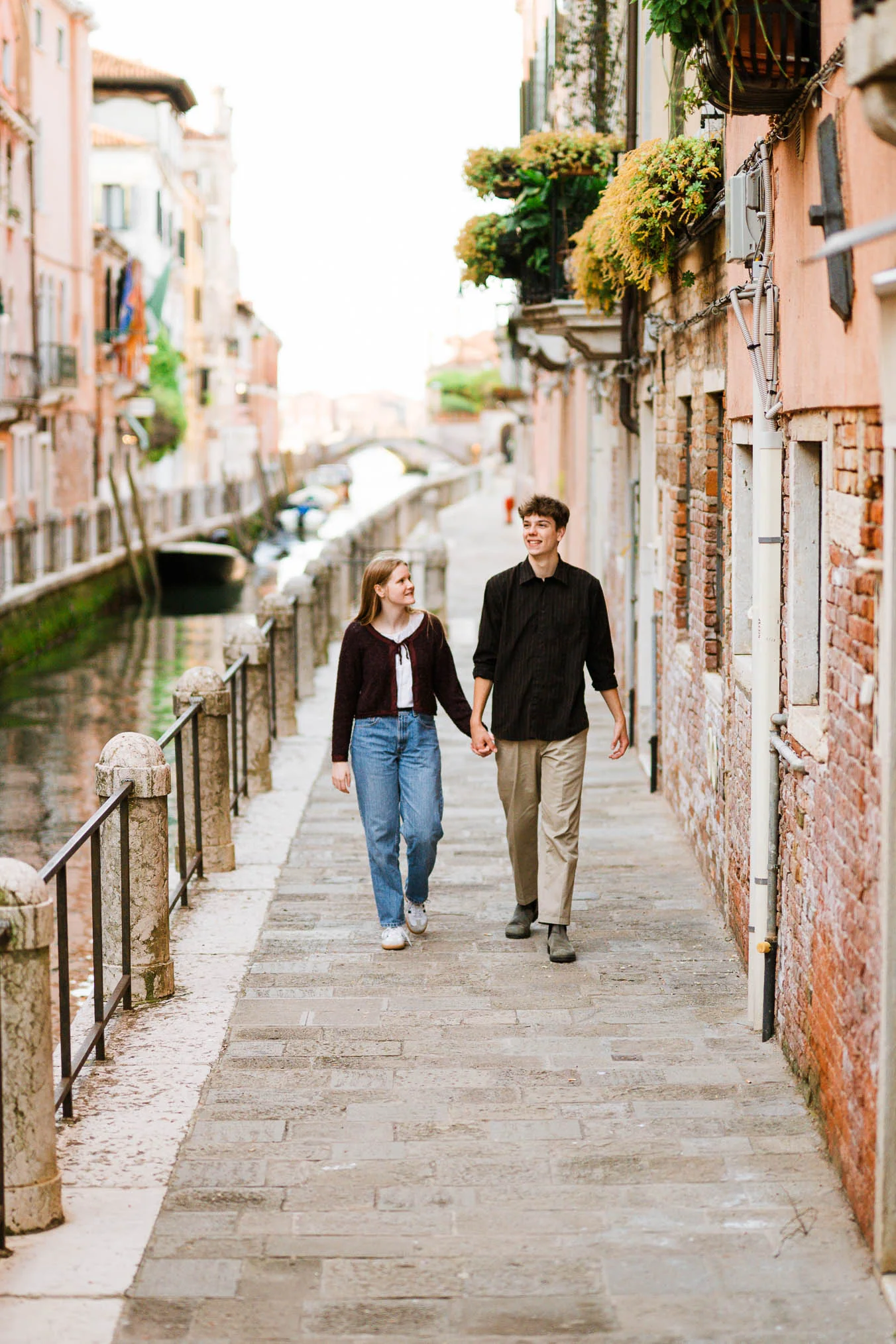 Venice surprise proposal on a hidden bridge in Dorsoduro