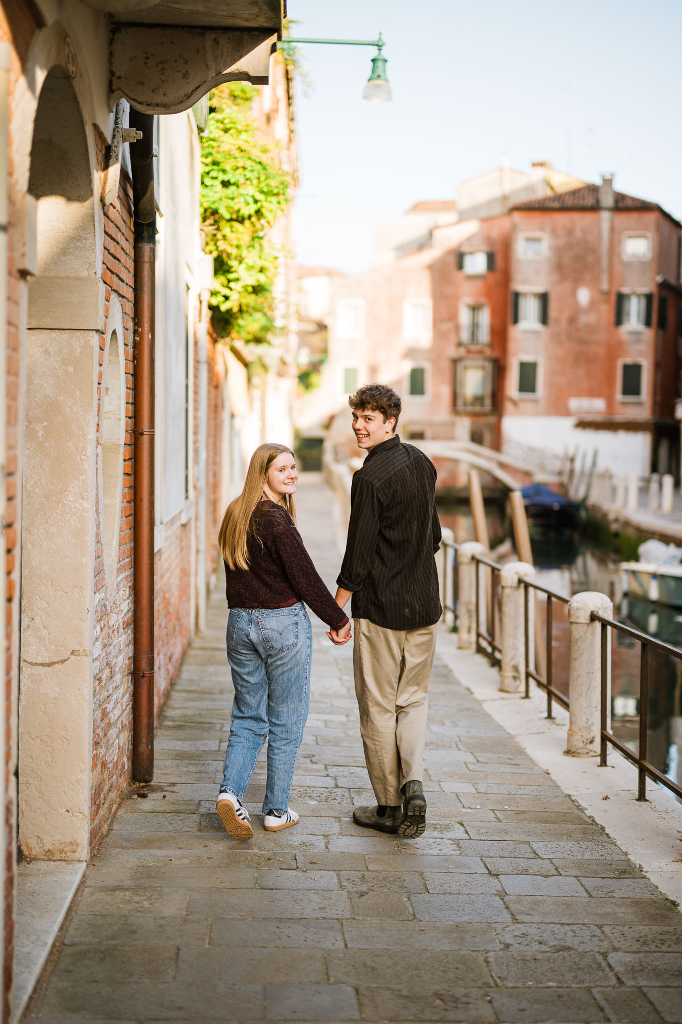 Venice surprise proposal on a hidden bridge in Dorsoduro
