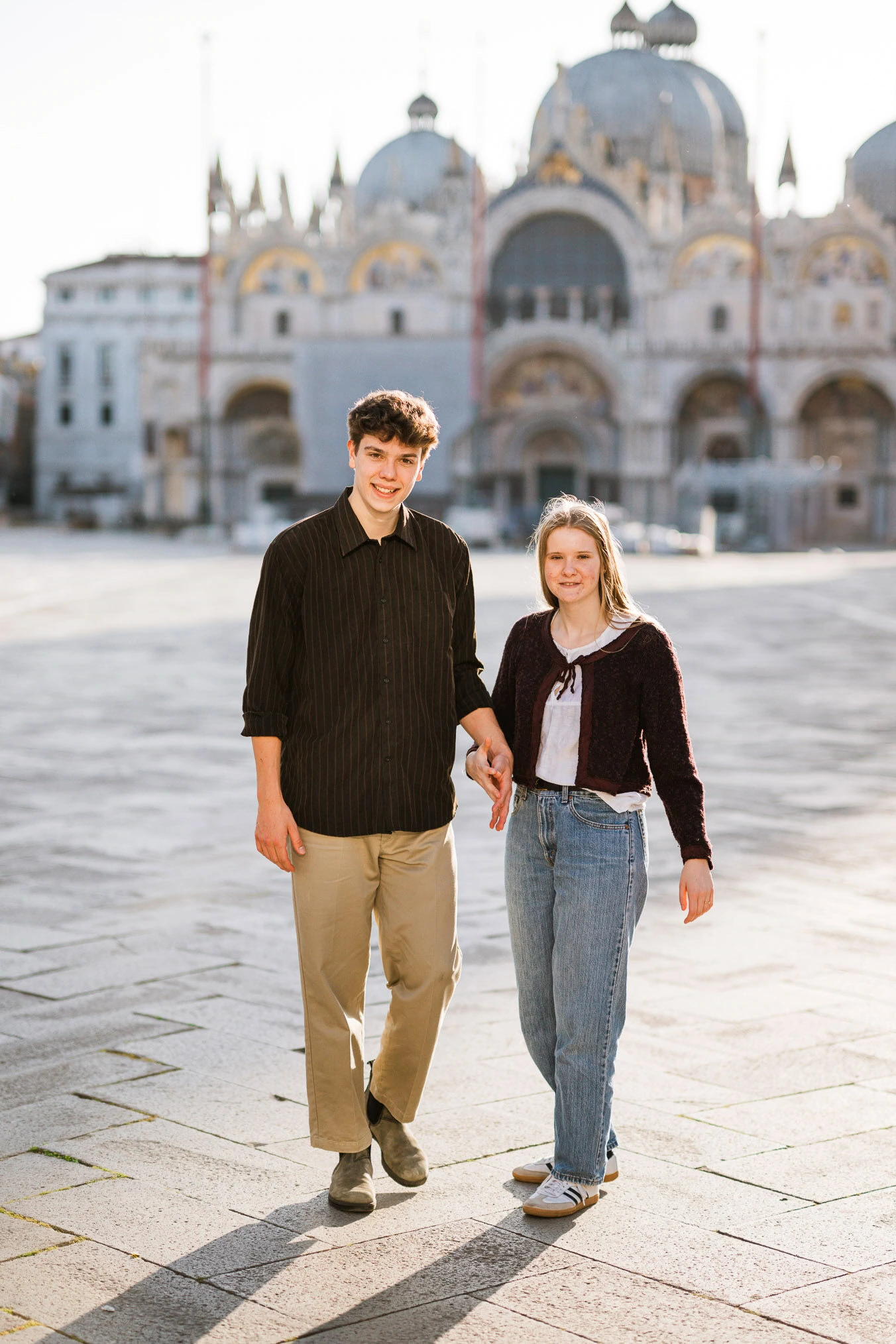 Venice surprise proposal photo session at San Marco square
