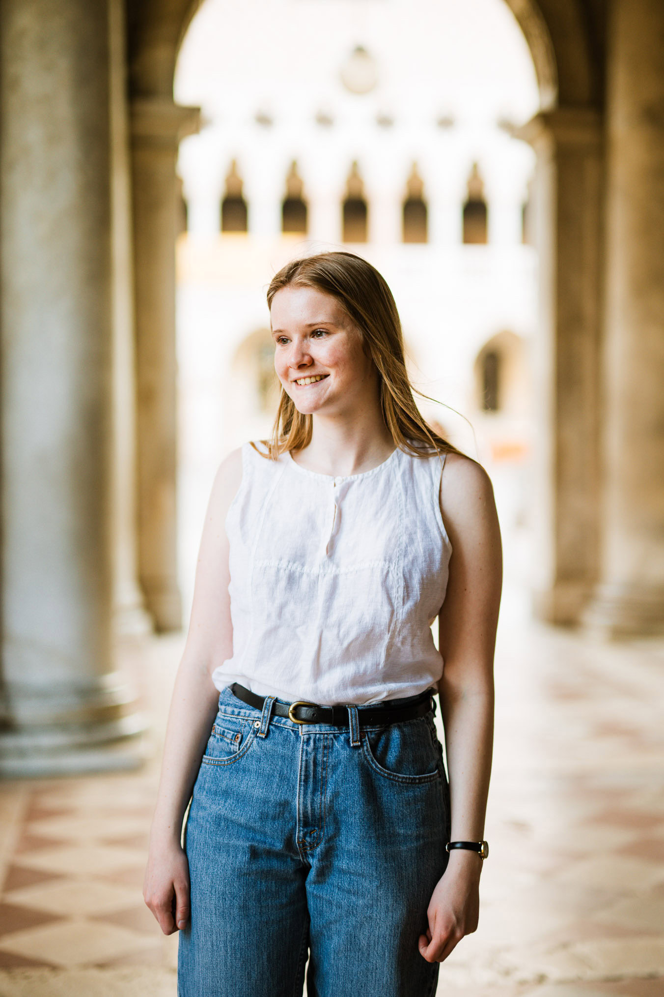 Venice surprise proposal final photos under San Marco arcades