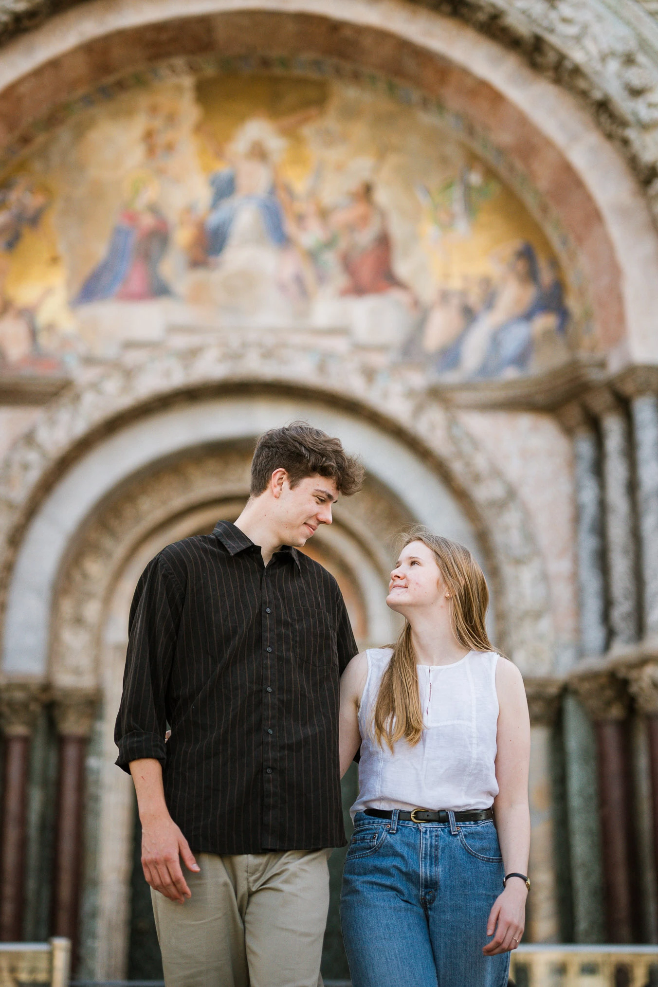 Venice surprise proposal photo session at San Marco square