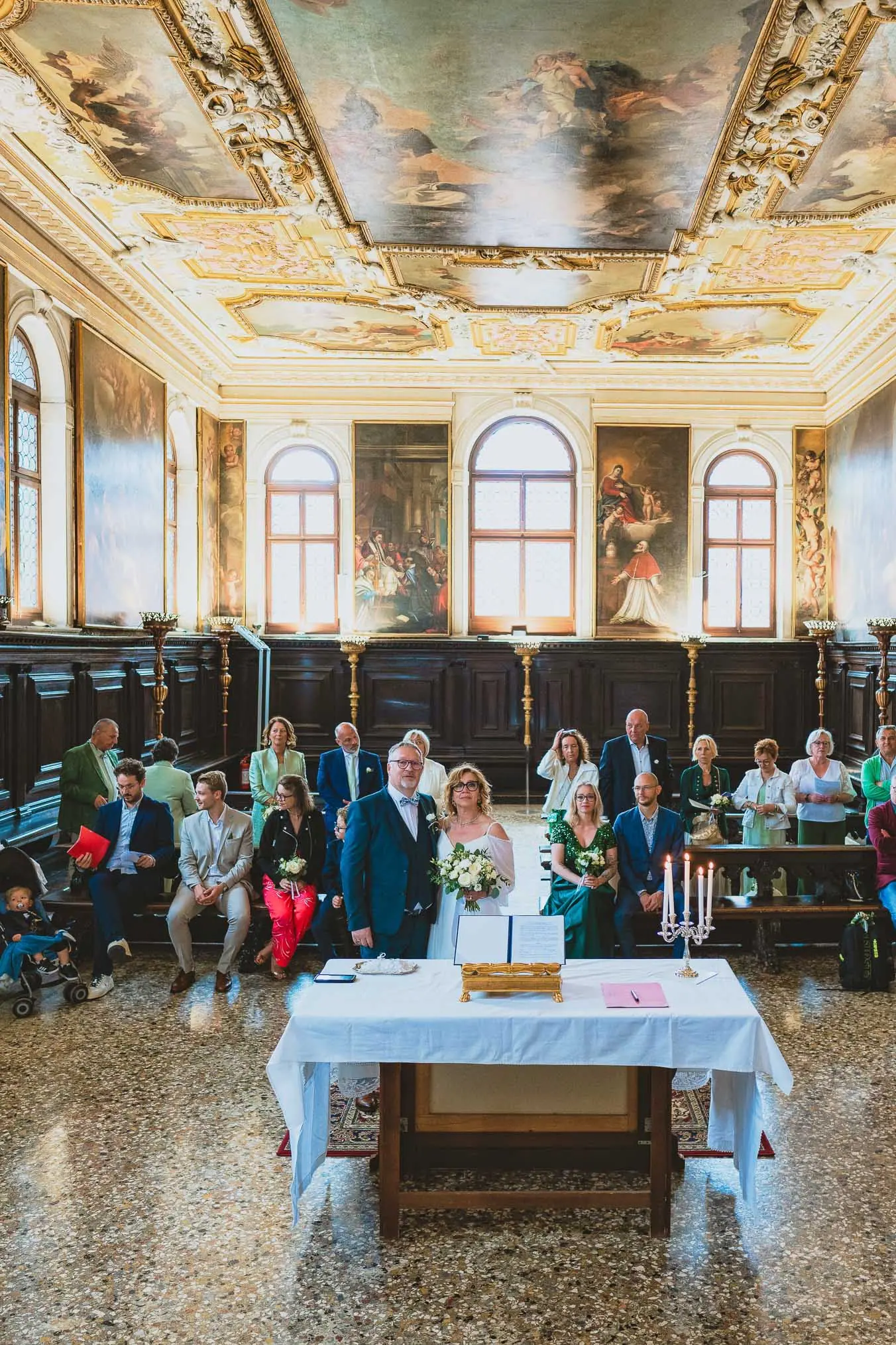 Venice wedding at Scuola Grande dei Carmini – vow renewal ceremony