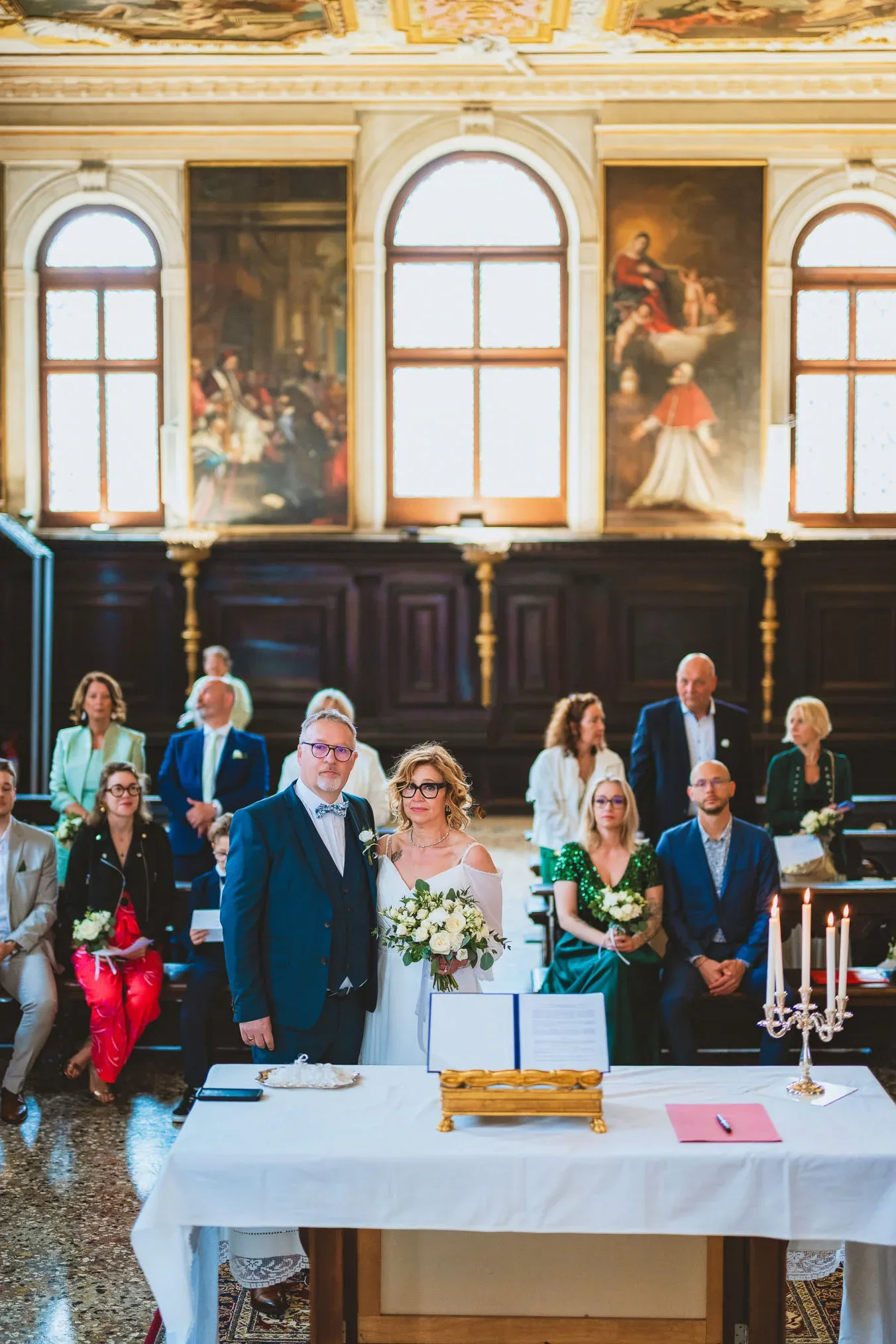 Venice wedding at Scuola Grande dei Carmini – vow renewal ceremony