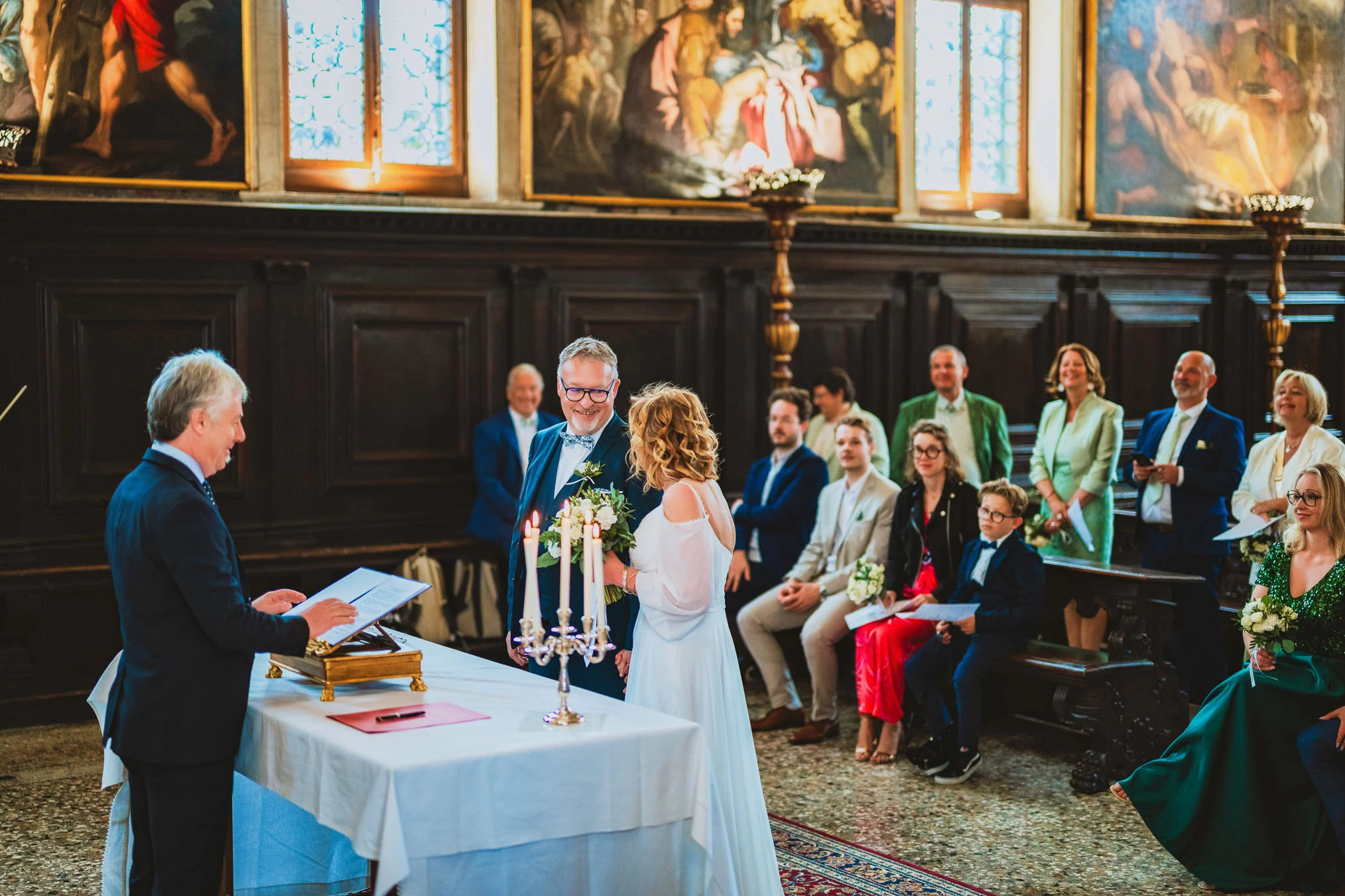 Venice wedding at Scuola Grande dei Carmini – vow renewal ceremony