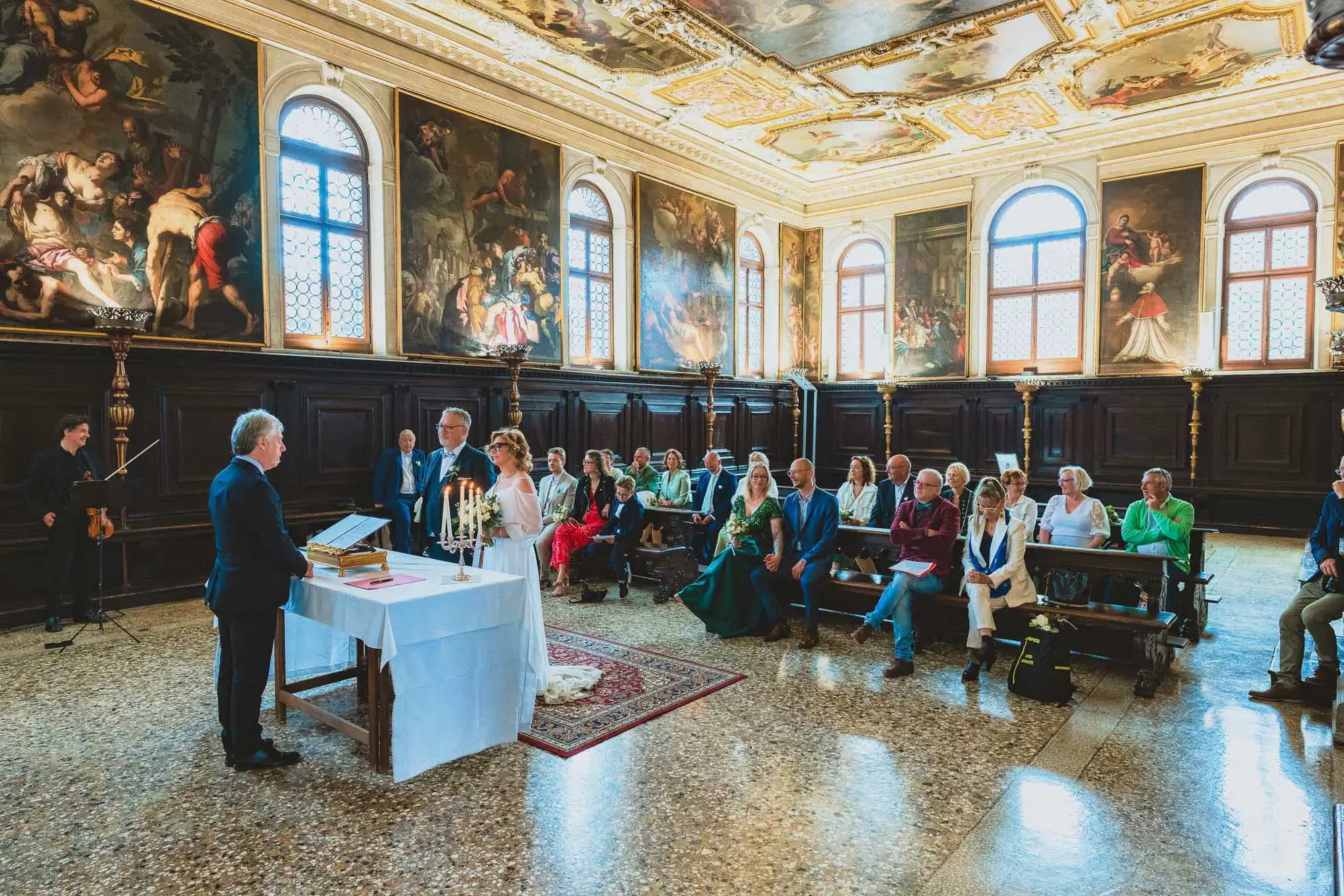 Venice wedding at Scuola Grande dei Carmini – vow renewal ceremony