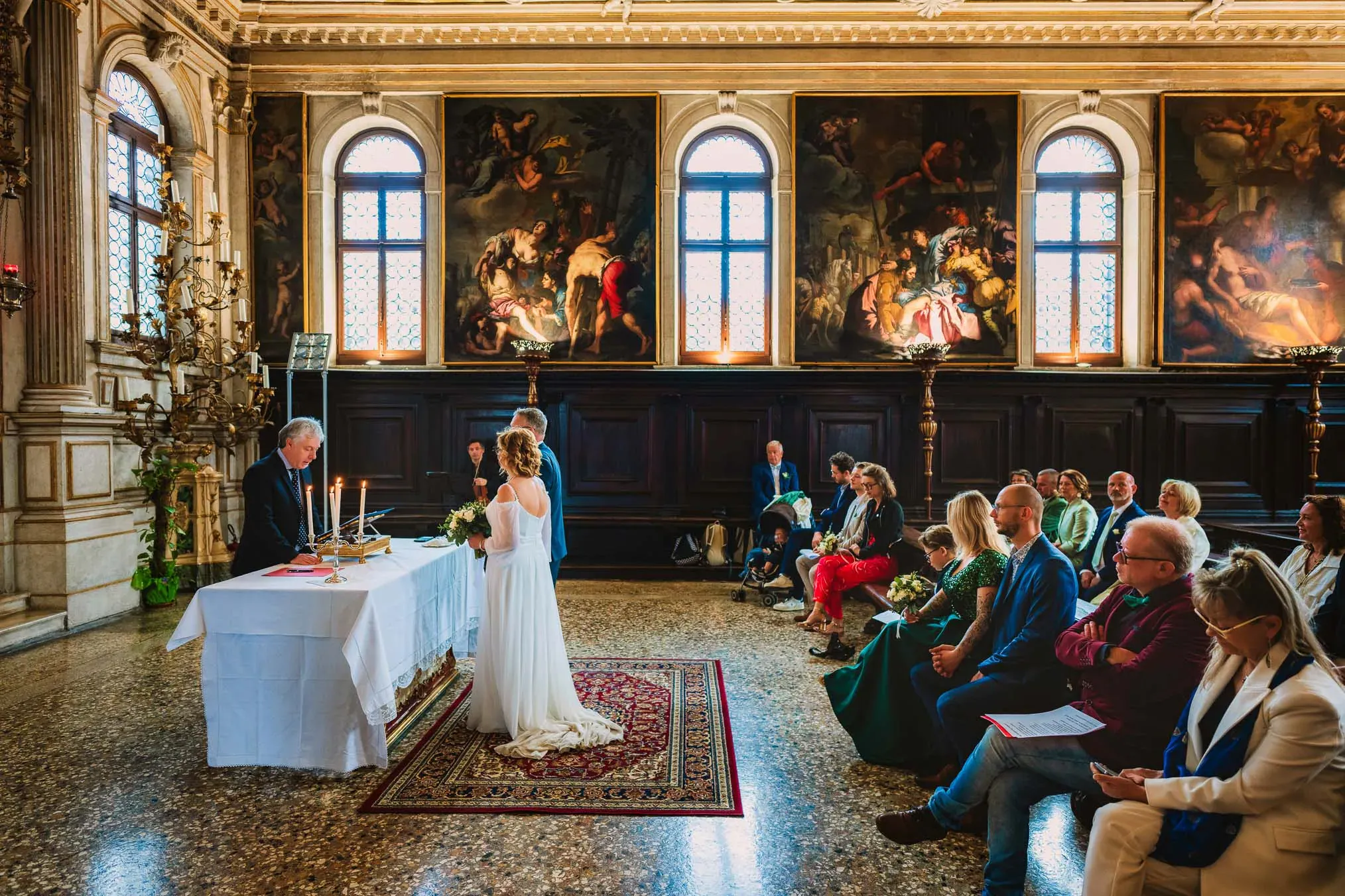 Venice wedding at Scuola Grande dei Carmini – vow renewal ceremony