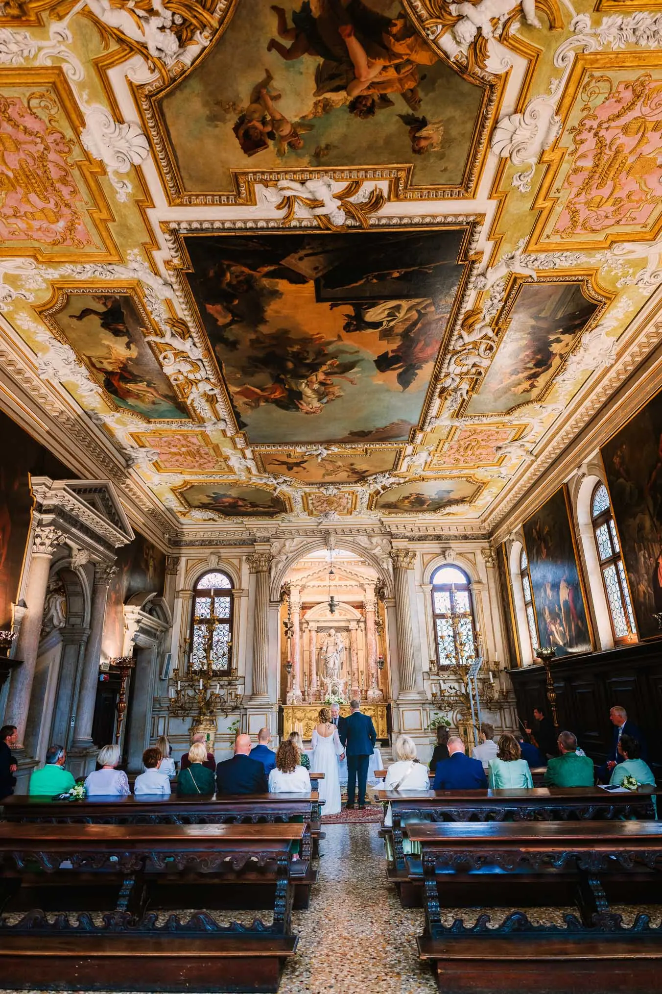 Venice wedding at Scuola Grande dei Carmini – vow renewal ceremony