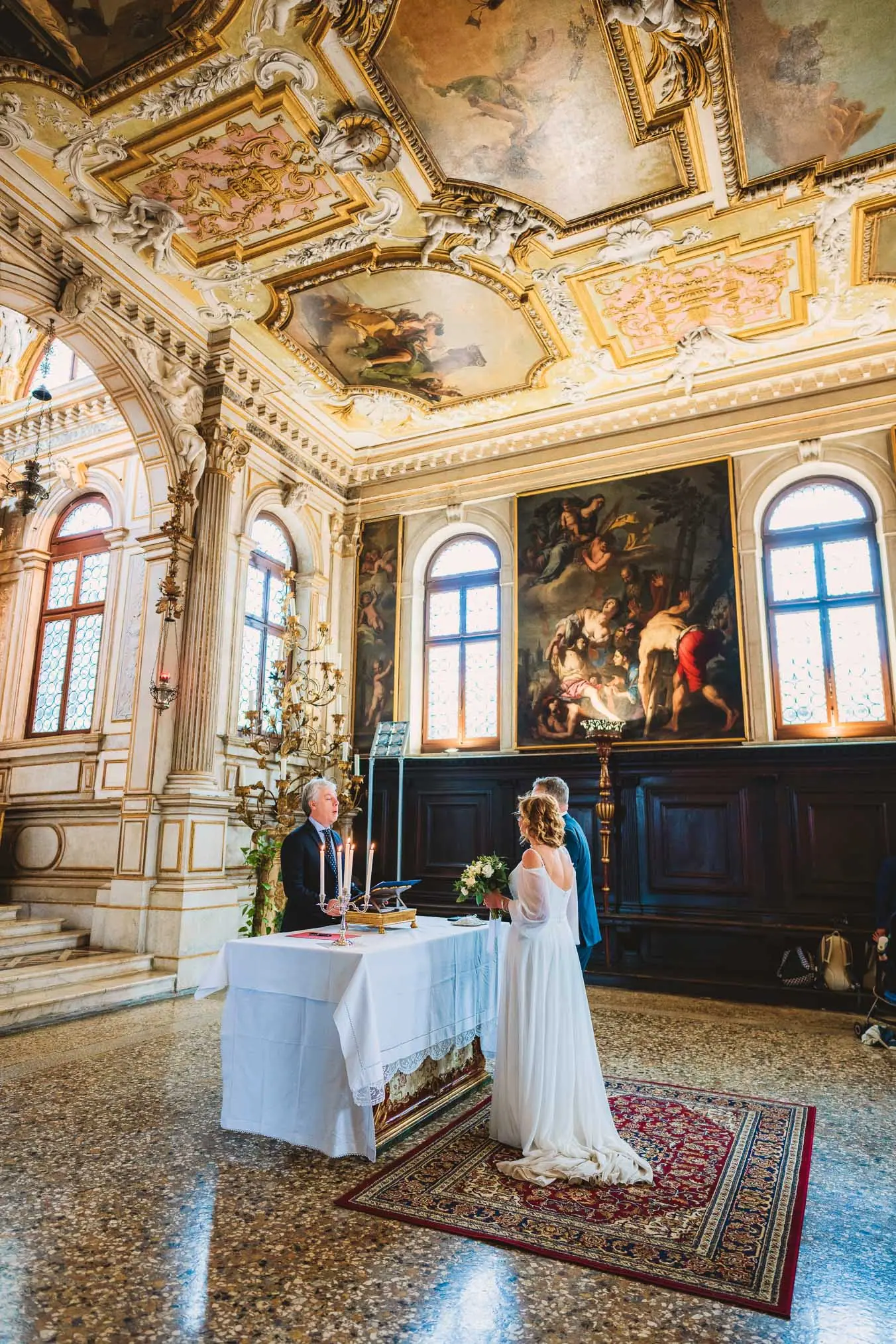 Venice wedding at Scuola Grande dei Carmini – vow renewal ceremony