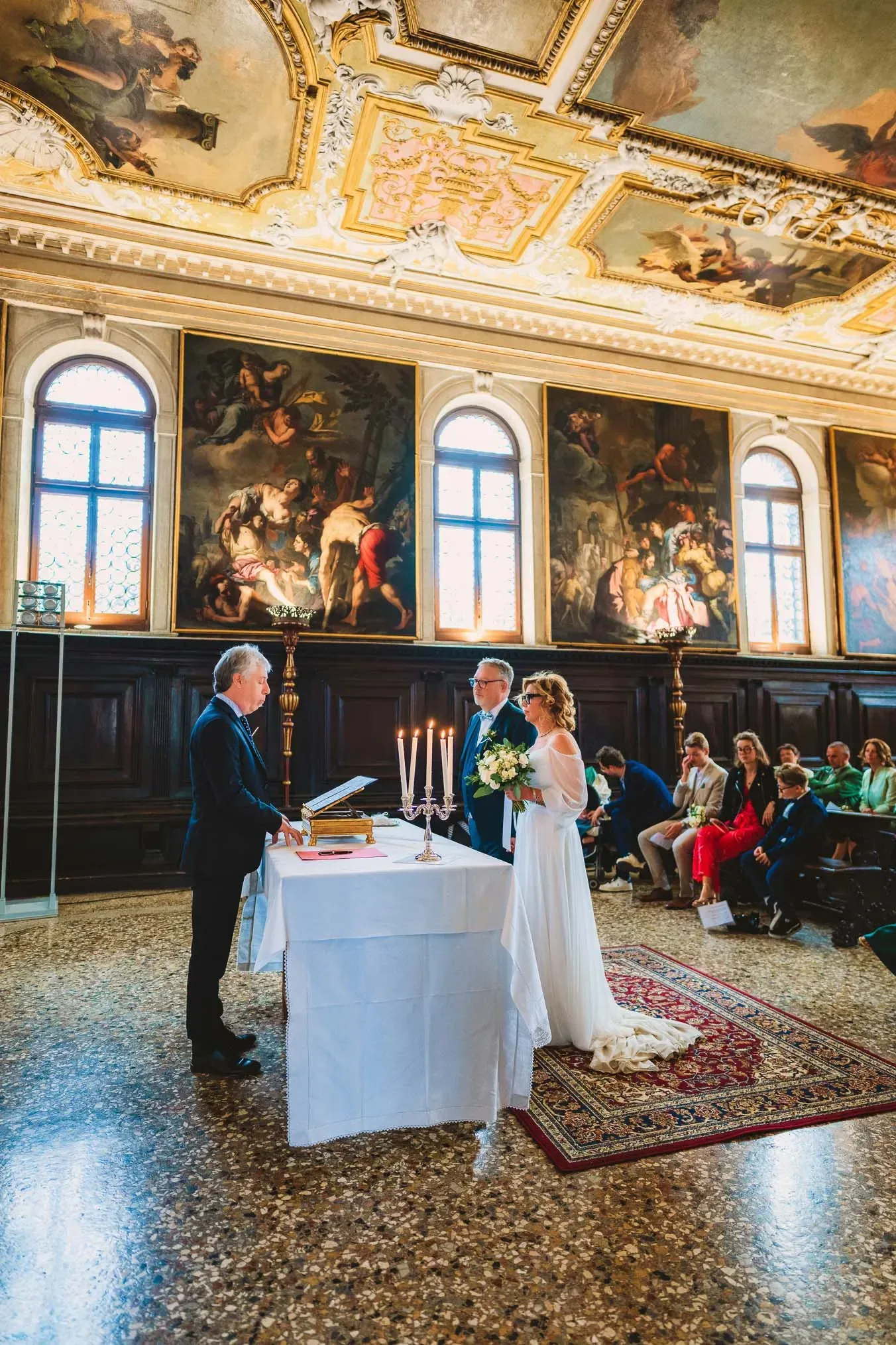 Venice wedding at Scuola Grande dei Carmini – vow renewal ceremony