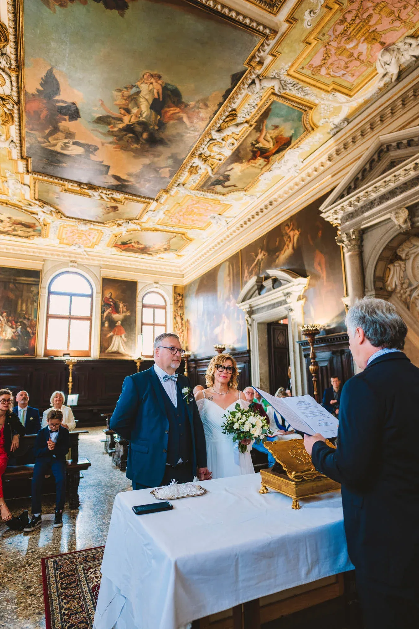 Venice wedding at Scuola Grande dei Carmini – vow renewal ceremony