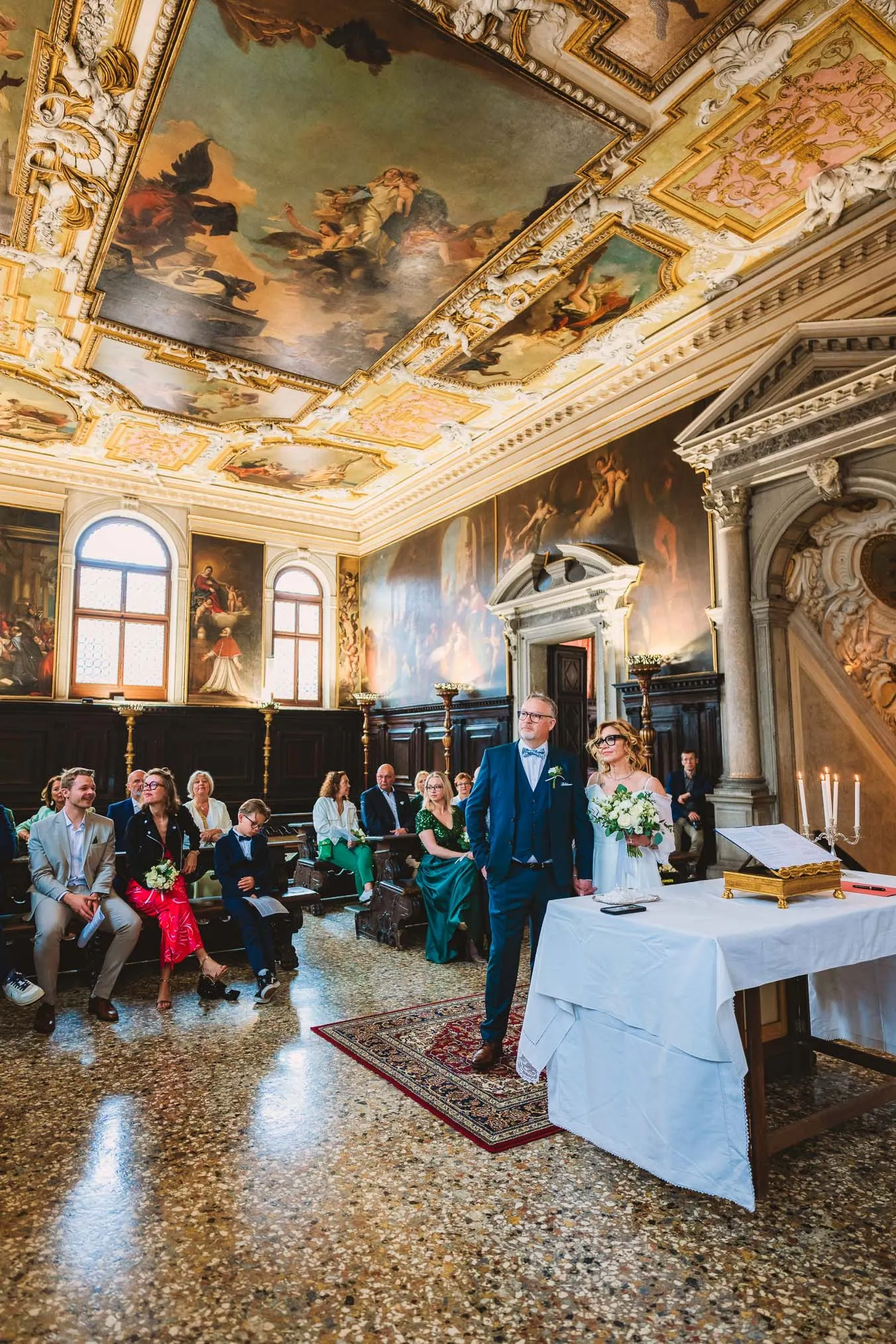 Venice wedding at Scuola Grande dei Carmini – vow renewal ceremony