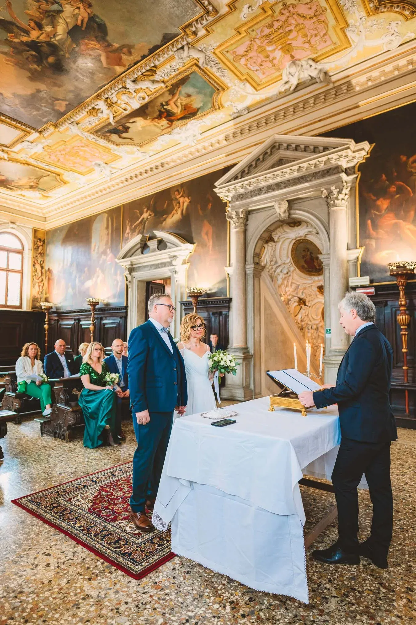 Venice wedding at Scuola Grande dei Carmini – vow renewal ceremony