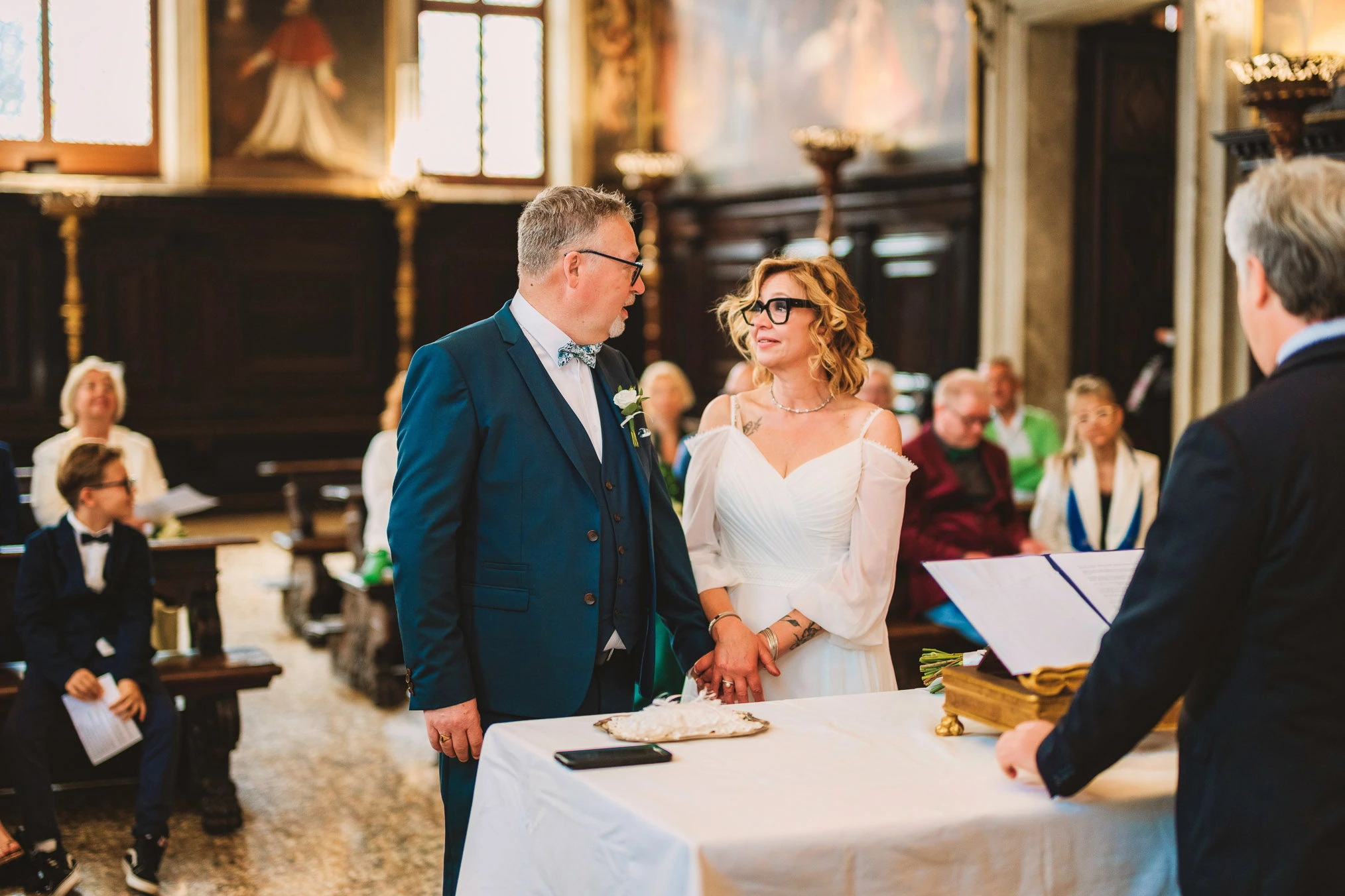 Venice wedding at Scuola Grande dei Carmini – vow renewal ceremony