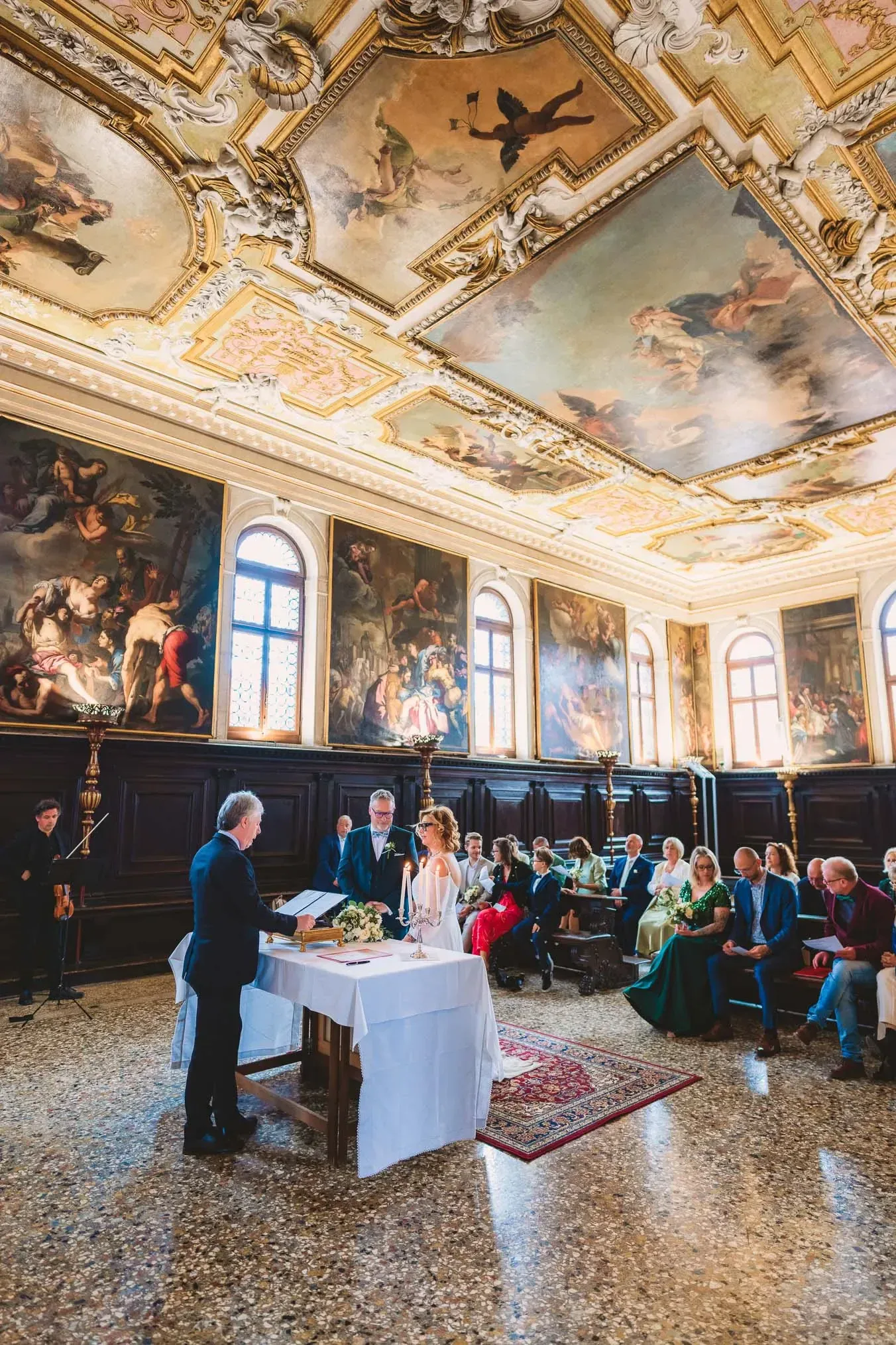 Venice wedding at Scuola Grande dei Carmini – vow renewal ceremony