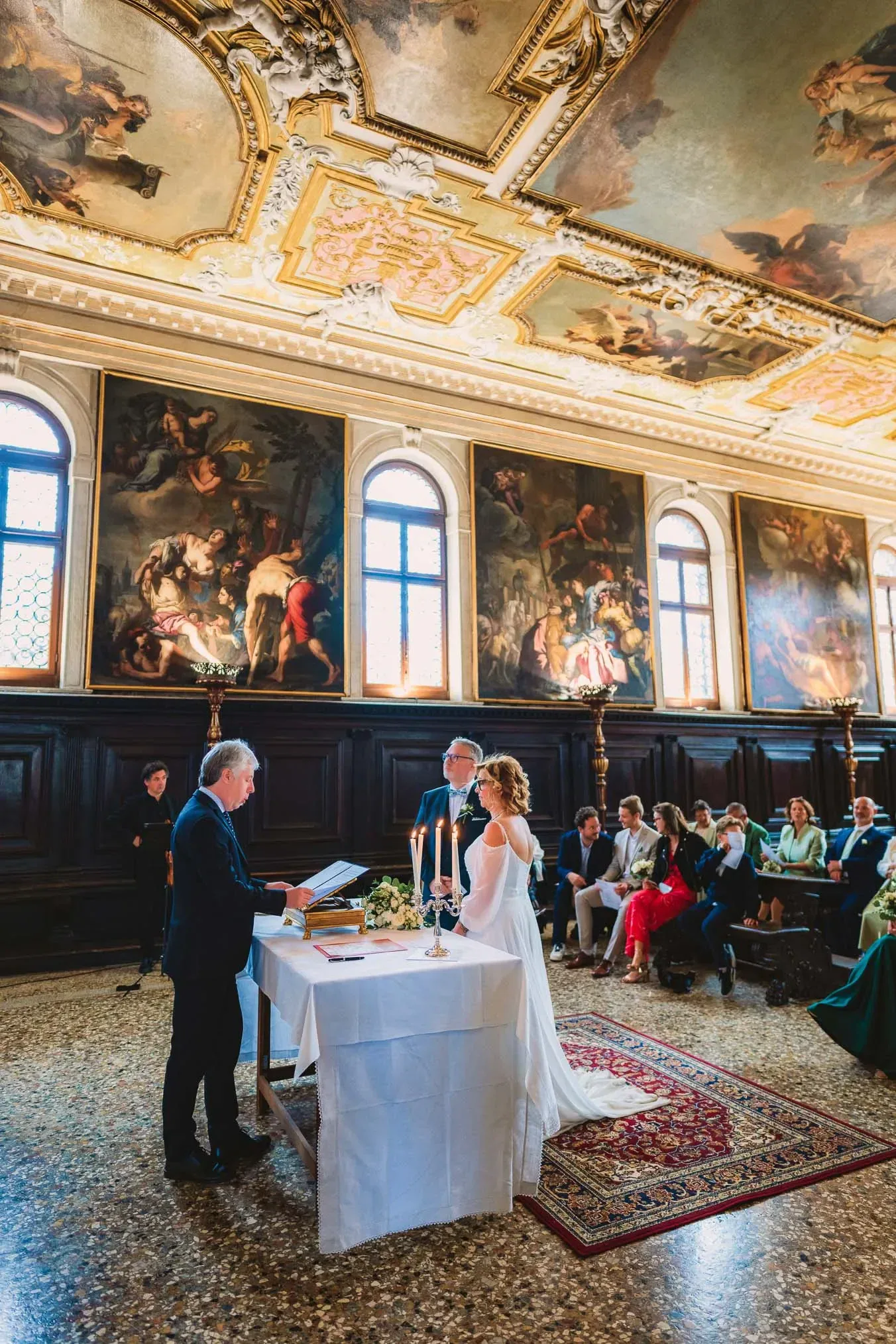 Venice wedding at Scuola Grande dei Carmini – vow renewal ceremony