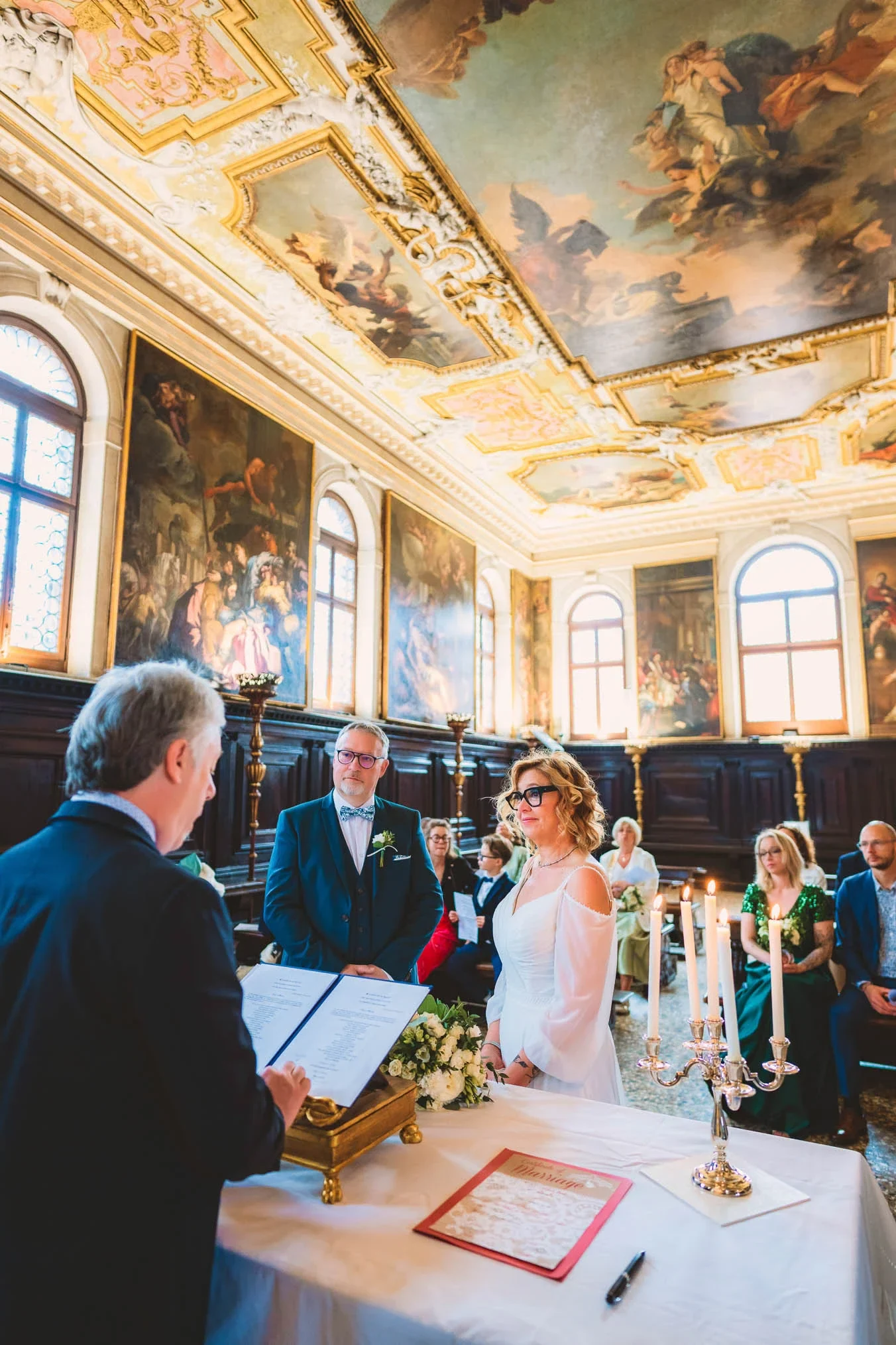 Venice wedding at Scuola Grande dei Carmini – vow renewal ceremony