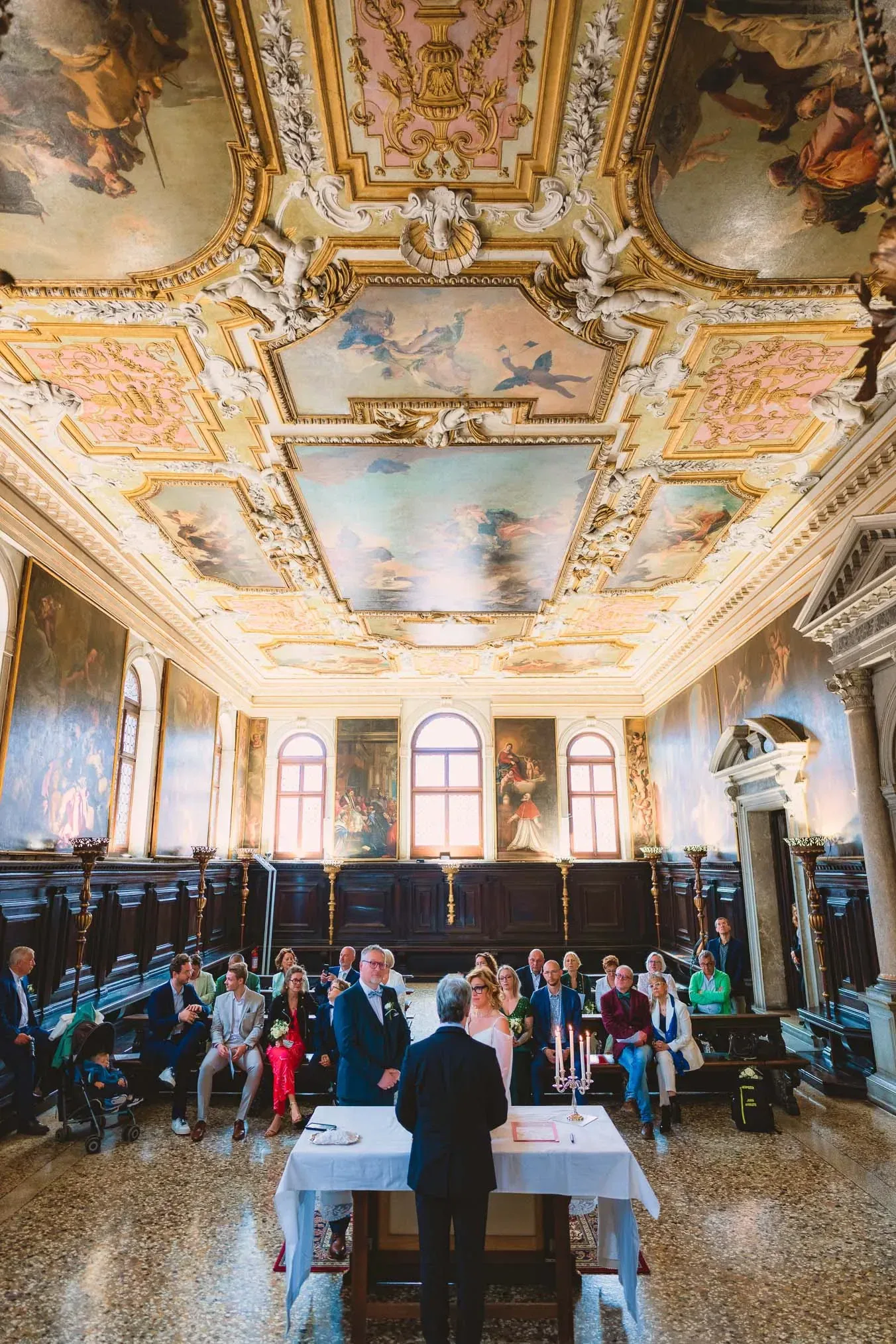 Venice wedding at Scuola Grande dei Carmini – vow renewal ceremony