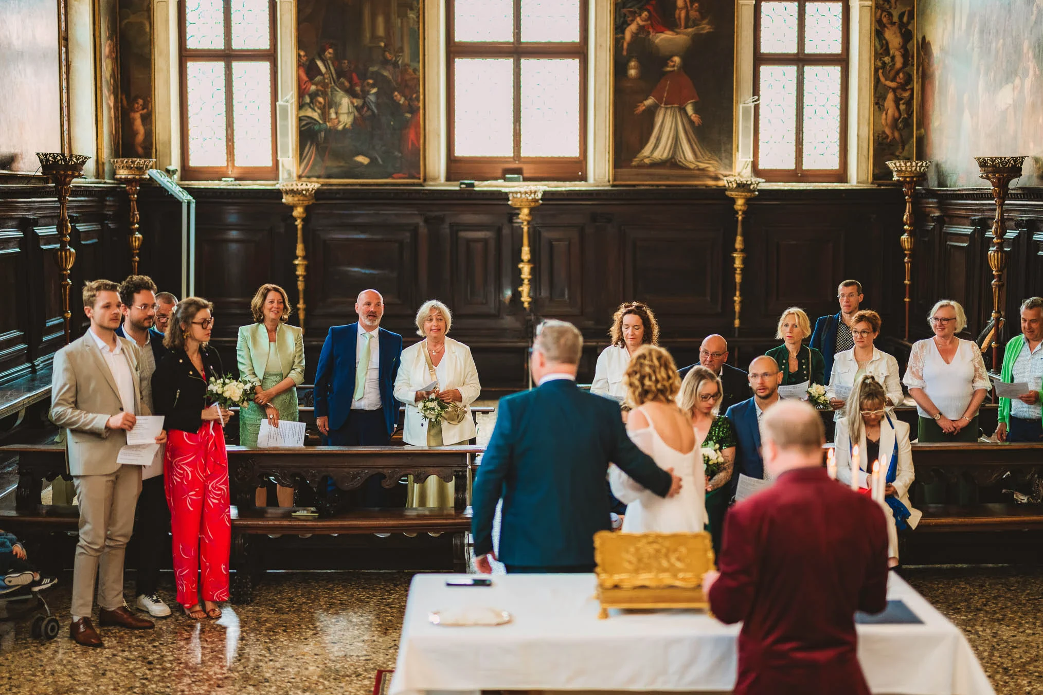 Venice wedding at Scuola Grande dei Carmini – vow renewal ceremony