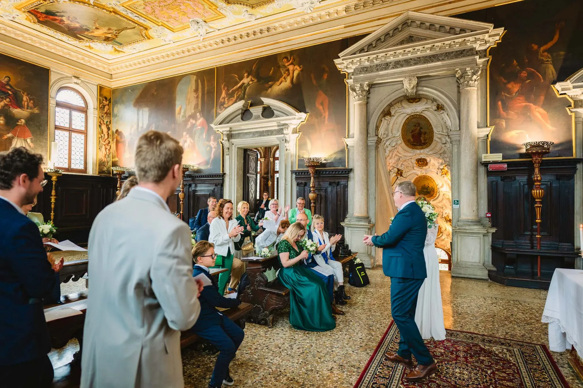 Venice wedding at Scuola Grande dei Carmini – vow renewal ceremony