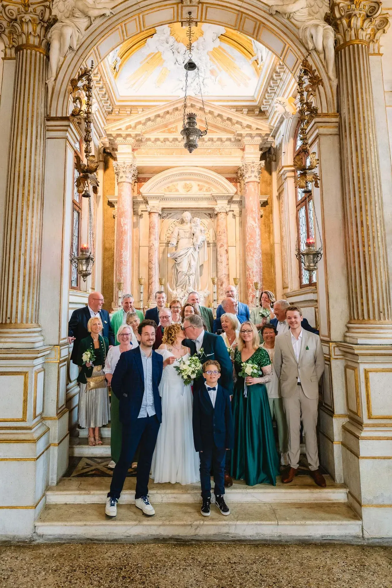 Venice wedding at Scuola Grande dei Carmini – vow renewal ceremony