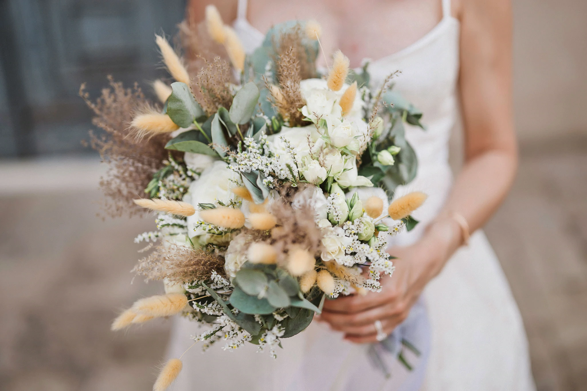 Elopement bouquet detail