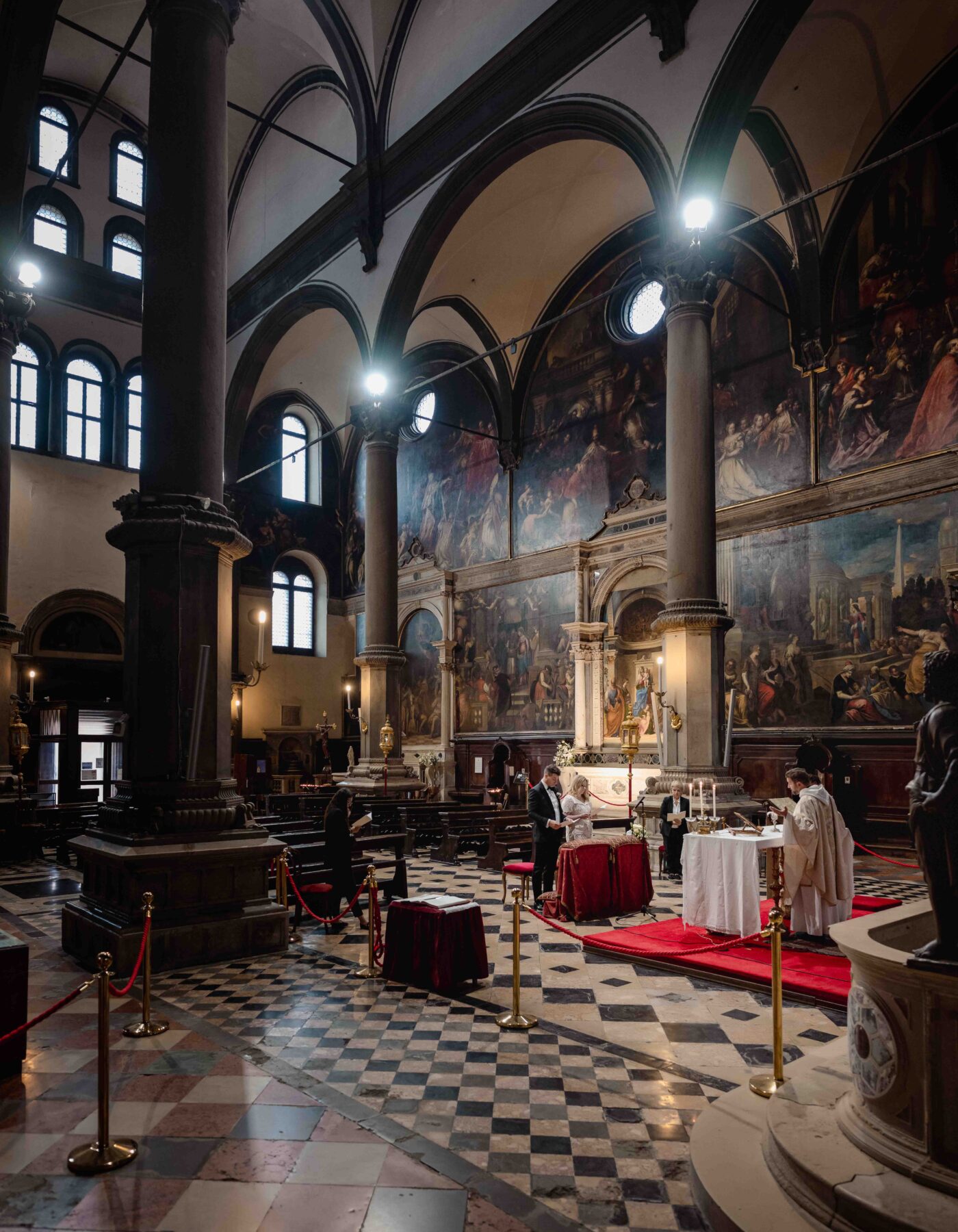 San Zaccaria Venice church chapel interior elopement setting