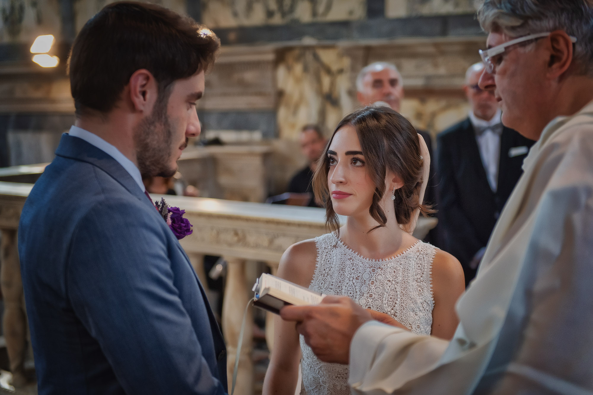 Venice church, Catholic wedding liturgical ceremony.